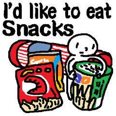 (English)I'd like to eat Snacks
