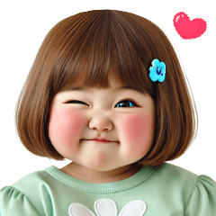 Chubby Girl Funny face 74(NoText)
