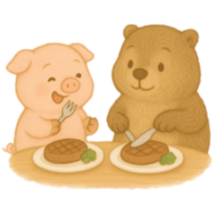 豬豬與土撥鼠-吃飯（自）
