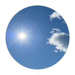 空と雲と天気の綺麗なスタンプ7　文字無し