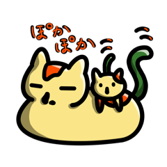 Hanaguro neko oyako
