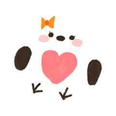 ふわふわしまえながスタンプ