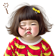 Chubby Girl Funny face100(No Text)
