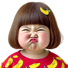 Chubby Girl Funny face100(MINI)EN