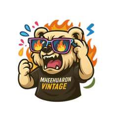 หมีหัวร้อนวินเทจ