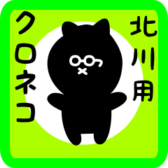 black cat sticker for kitagawa