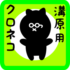 black cat sticker for mizohara