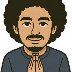 Nice guy with afro hair