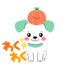 メロン犬の癒しお届けスタンプ