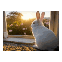 Little Bunny Watching the Scenery