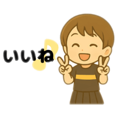 元気なテニス少女みぃちゃんの日常スタンプ