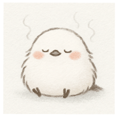 "Shimaenaga," is now a cute sticker.