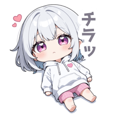 Mamari Silver Girl Sticker