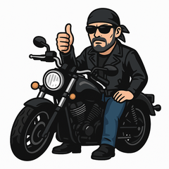 Old School Biker