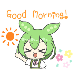 ずんだもんLINEスタンプ　英語バージョン