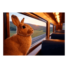 Little Bunny Watching the Scenery 5