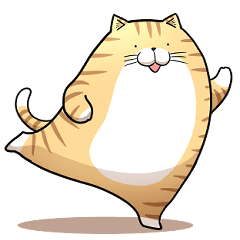 fat cat sticker 202504