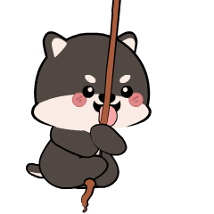 Shiba inu Black 3 : Animated