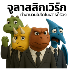Jurassic Work Mode, Even Dinos Cry
