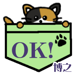 博之「ひろし等」ポケット三毛猫