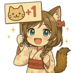 Cat Girl Red Bean-Kimono