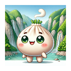 中国の饅頭に具材を包み蒸した美味しい包包