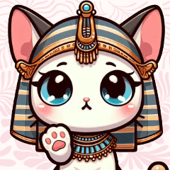 Egyptian Kitten Cute Cat Stickers