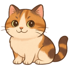 Three-color cat Bibi's daily life