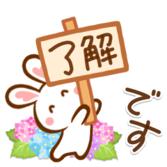 healing white rabbit early summer
