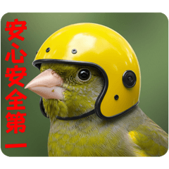 オリエンタルグリーンフィンチスタンプ13