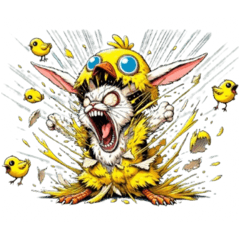 うさぎ癖MAX❸着ぐるみ破壊