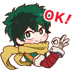 ヒロアカかわいいデフォルメスタンプ