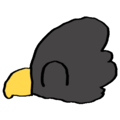 常闇くんの顔スタンプ