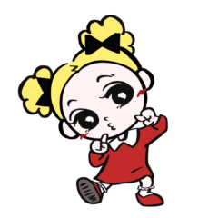 ぷぅちゃんの挨拶スタンプ