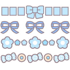 Decoration ribbon!!light blue