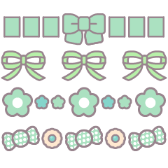 Decoration ribbon!!green
