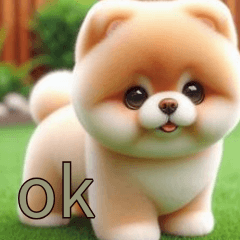 Crystal Love Pomeranian stickers