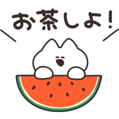 sticker of summer cat Remake edition