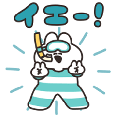 sticker of summer rabbit Remake edition