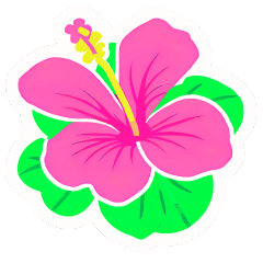 ハイビスカスフラワーアートスタンプ