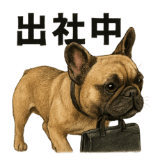 リアルすぎ！フレンチブルドッグのLINE
