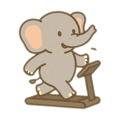 Elephant lose weight