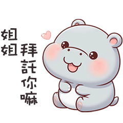 (‘⊙д-)河馬寶寶找姐姐