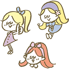 No-text Colorful Mary / English stickers