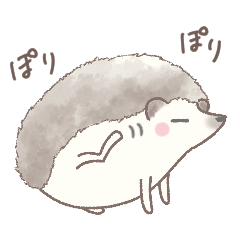 Sticker of dull hedgehog 2