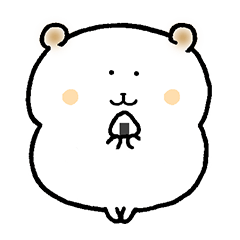 Hamster With Burnt Ears Sticker