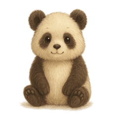 Daily Fluffy Panda Stickers