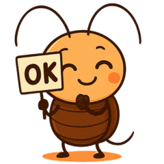 It's a cockroach, but it's cute