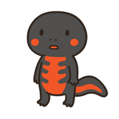 AkaiMo the Newt Cute Funny Stickers