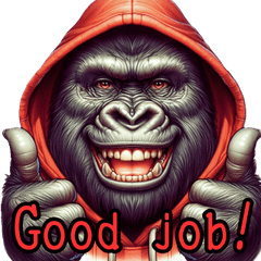 Gorilla's Daily Mood Stickers